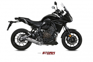 Storm by Mivv Oval RVS Compleet Uitlaatsysteem met E-keur Yamaha MT07 Tracer 2016 > 2020